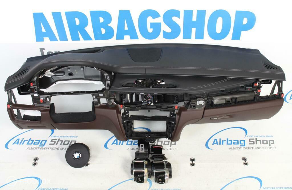 Airbag set Dashboard M leer zwart/bruin HUD BMW X6 F16, Gebruikt, Ophalen of Verzenden