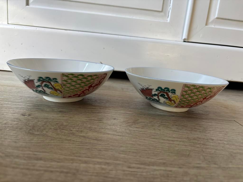 2 Japanse porseleinen kommetjes, Antiek en Kunst, Antiek | Porselein, Ophalen of Verzenden