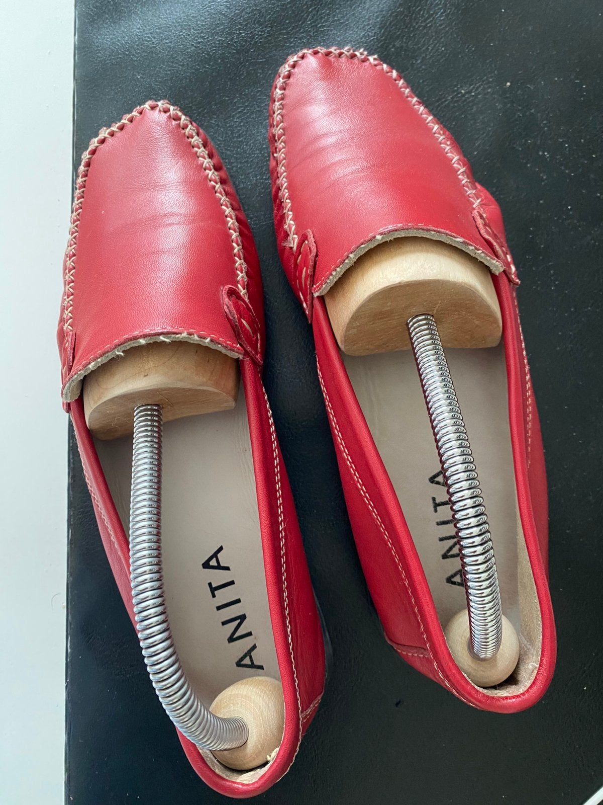 Rode instapschoenen mt 39, Ophalen, Gedragen, Rood