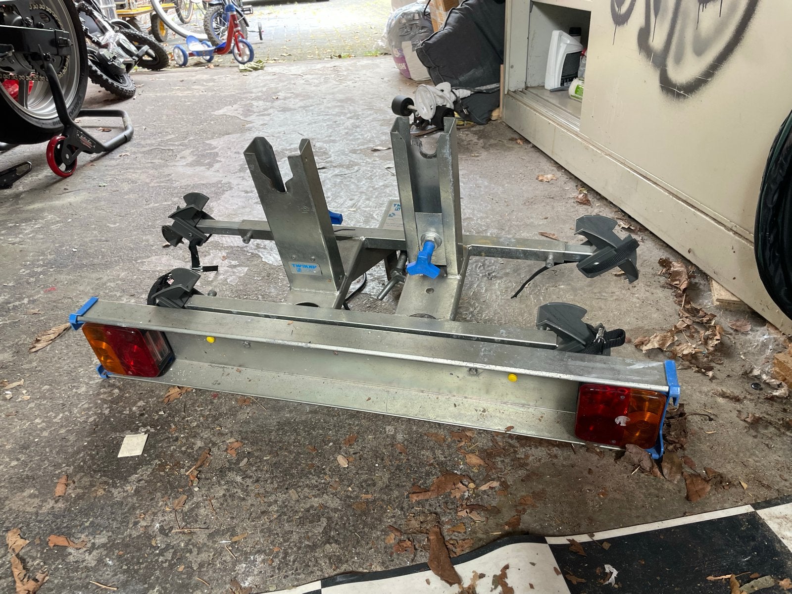 Twinny Load fietsendrager voor trekhaak, Auto diversen, Fietsendragers, Ophalen, 2 fietsen, Gebruikt, Trekhaakdrager