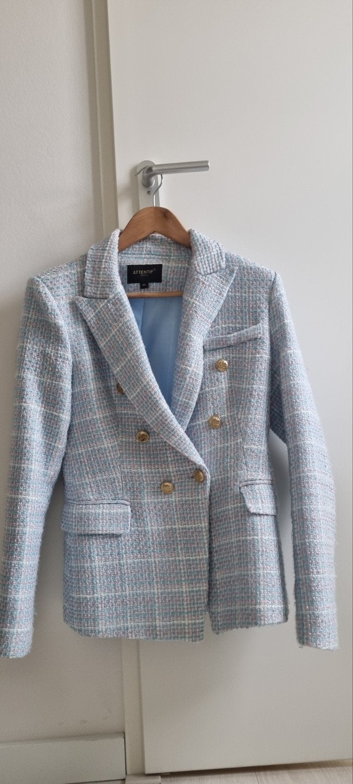 Attentif Paris blazer Maat 36 (S), Meerkleurig, Jasje, Maat 36 (S), Gedragen