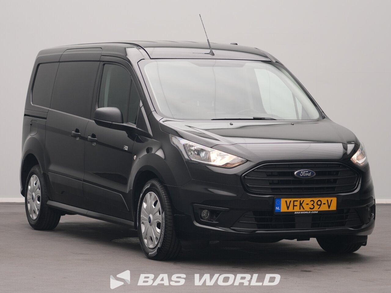 Ford Transit Connect Benzine L2H1 XL Navi, Airco, Camera, Cr, Auto's, Gebruikt, Euro 6, Zwart, Bedrijf