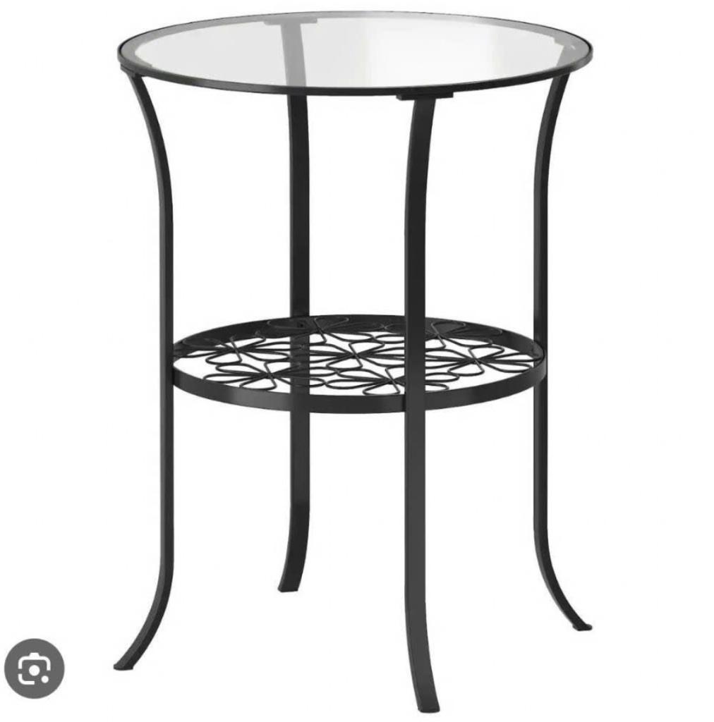 IKEA side table - Black - Amsterdam, Huis en Inrichting, Tafels | Sidetables, Ophalen, Overige materialen, Rond, Zo goed als nieuw