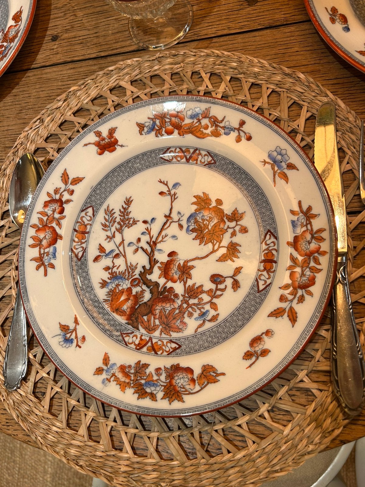 3 Antiek Dinner bord Petrus Regout Cedra puntgaaf 1890-1920, Antiek en Kunst, Ophalen