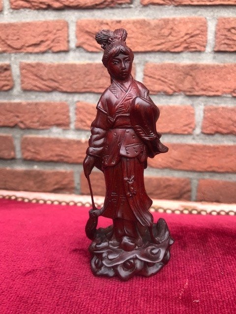verfijnd houtsnijwerk, Chinese hofdame, Ophalen of Verzenden