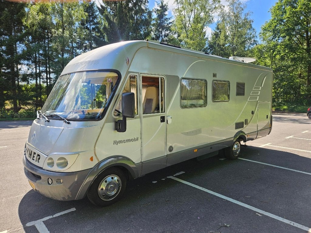 Super Hymer 700 mercedes automaat 2x airco 137.000km BJ 2005, Ringverwarming, Gaslek-detector, Geen idee, Hymer