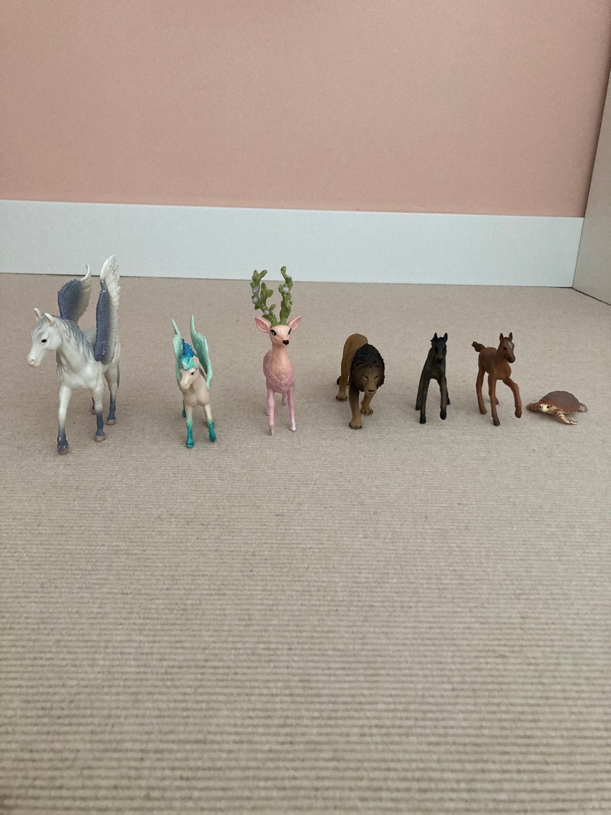 Schleich paarden met vleugels en andere dieren, Ophalen of Verzenden, Zo goed als nieuw