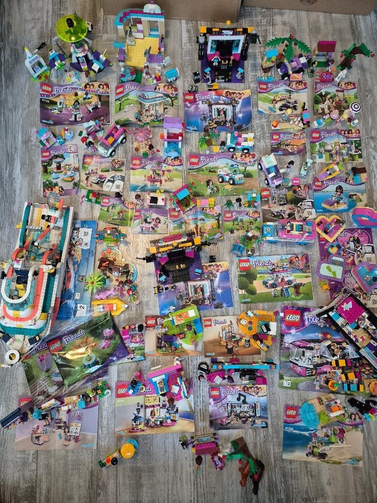 39x Friends setten (o.a. 41117, 41085, 41381, 41352, 41311), Lego, Friends, Ophalen of Verzenden, Complete set