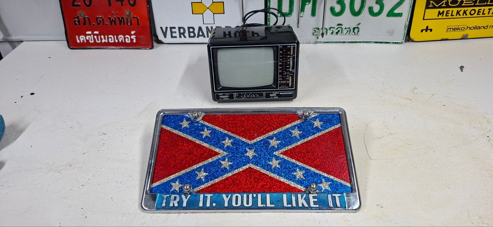 Amerikaans Oltimer bordje, Verzamelen, Ophalen of Verzenden, Zo goed als nieuw, Reclamebord