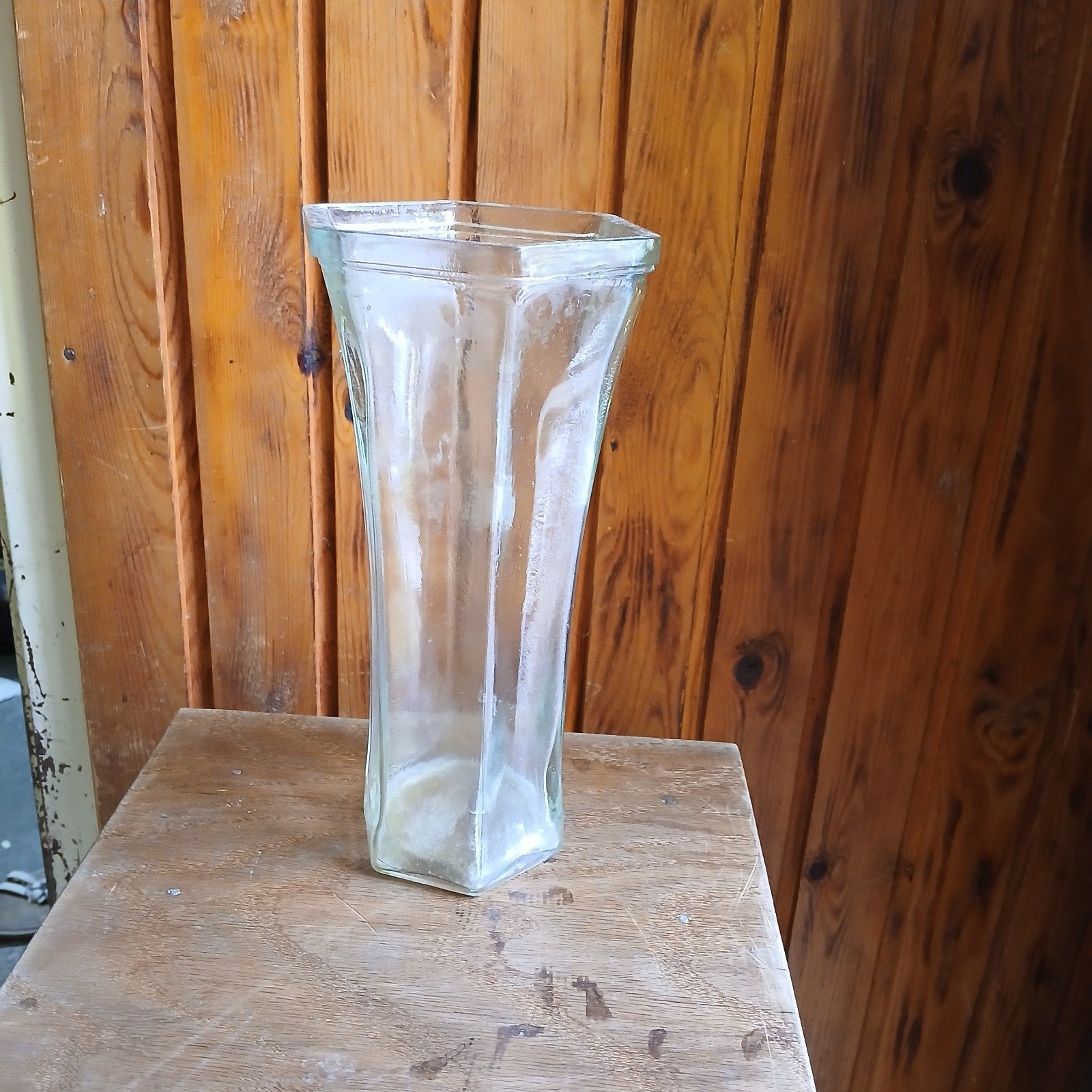 Set van 7 diverse vinted glazen vazen, Antiek en Kunst, Ophalen of Verzenden
