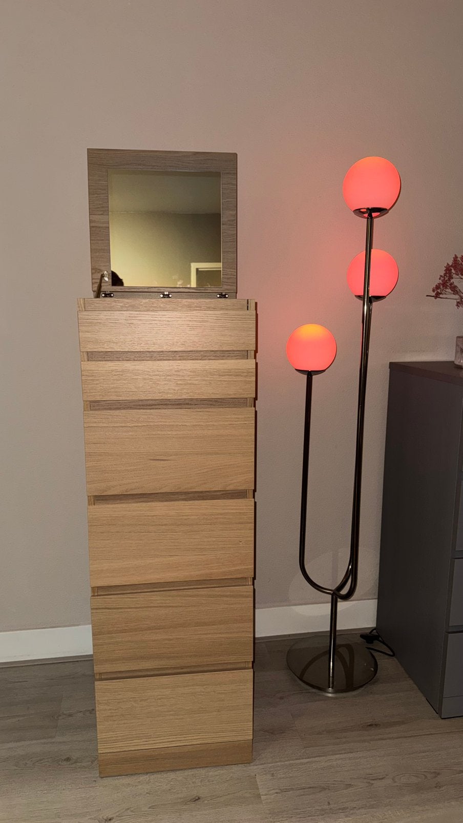 IKEA ladenkast – eikenlook – 123 cm hoog – nette staat, Ophalen, Minder dan 50 cm, 5 laden of meer, 100 tot 150 cm