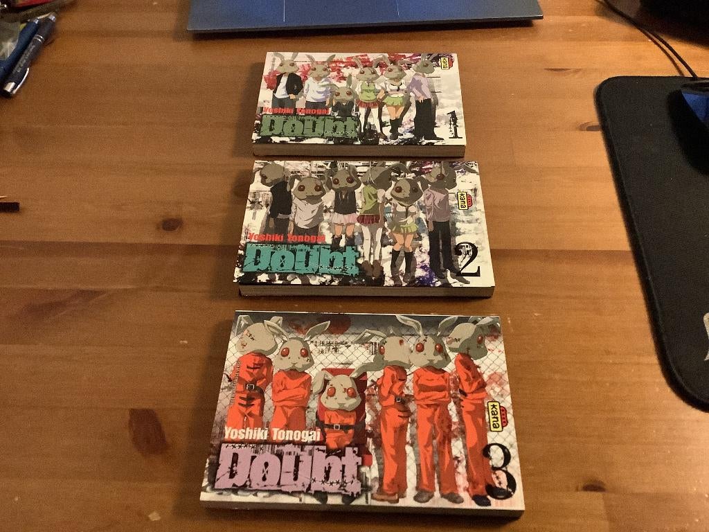 Doubt, manga van Yoshiki Tonogai Volume 1, 2 en 3 Nederlands, Yoshiki Tonogai, Ophalen of Verzenden, Zo goed als nieuw, Japan (Manga)