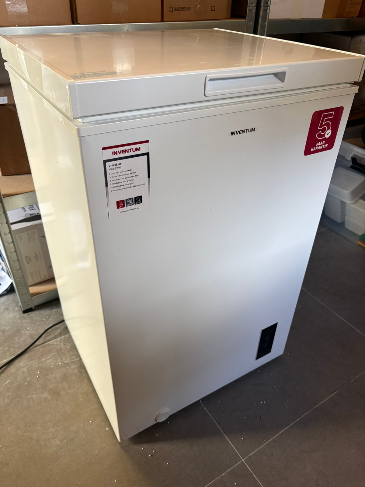 Inventum Vriezer VK526W - Zo goed als nieuw, Witgoed en Apparatuur, Ophalen, Minder dan 85 cm, Energieklasse A of zuiniger, 45 tot 60 cm