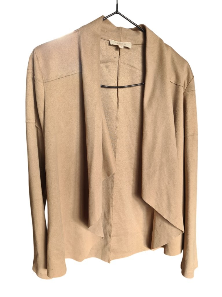 Suède Jasje Beige Watervalmodel, Maat 38/40 (M), Beige, Ophalen of Verzenden, Zo goed als nieuw