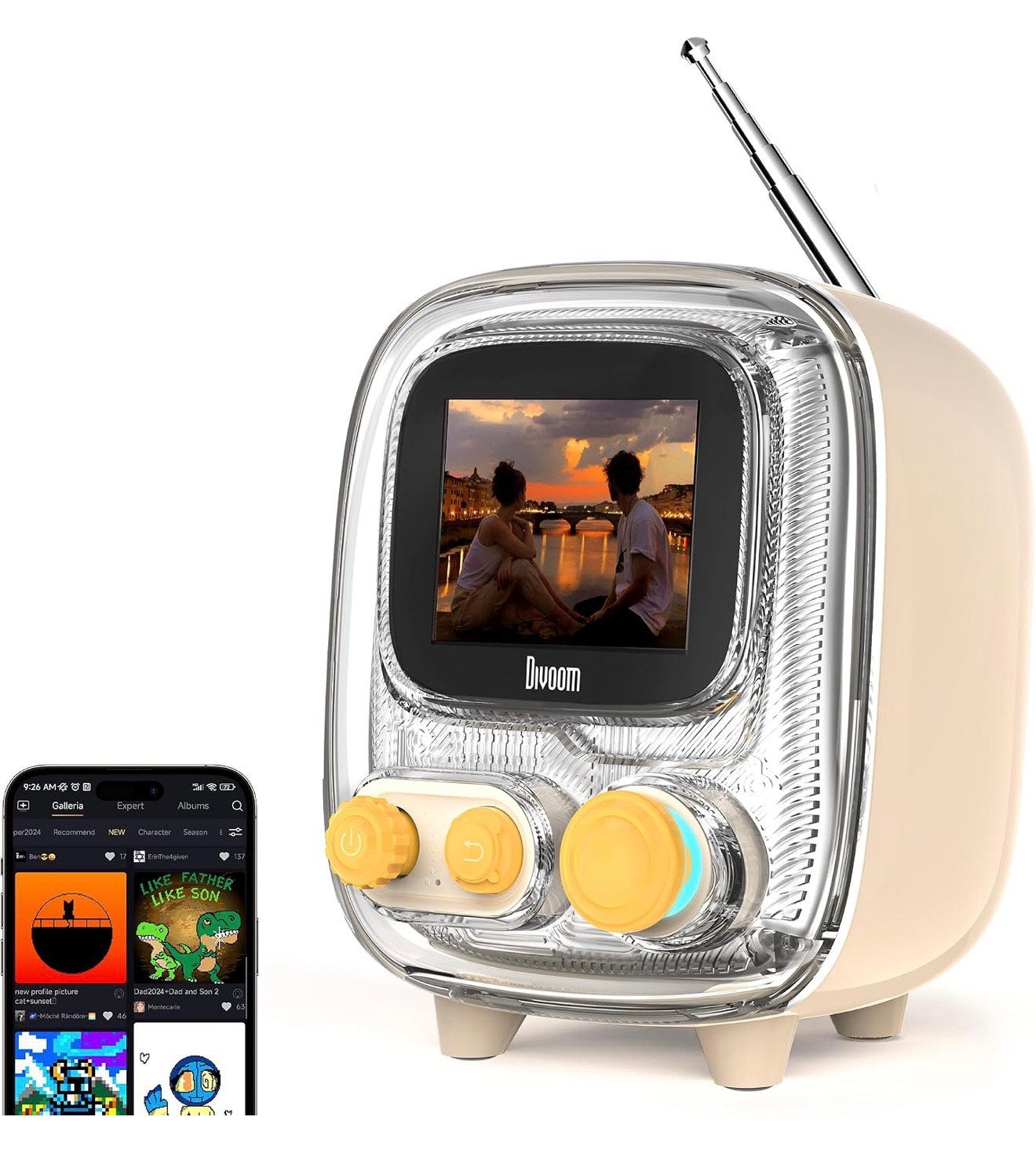 Divoom Tiivoo-2 retro pixel Bluetooth-luidspreker, Overige merken, Overige typen, Ophalen of Verzenden, Zo goed als nieuw
