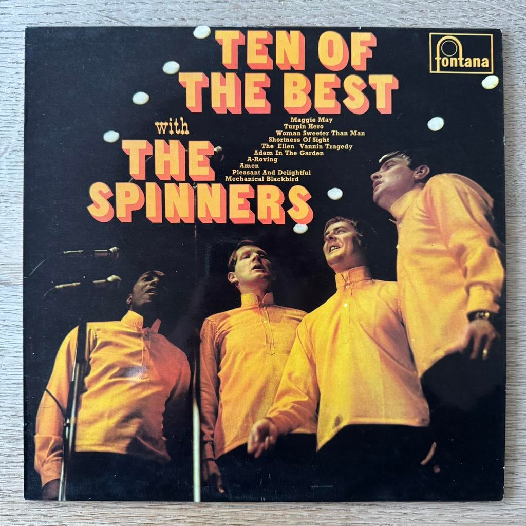 The Spinners Ten of The Best Of LP Vinyl 1967 UK Funk Soul, Gebruikt, Originele persing, Ophalen of Verzenden, 12 inch