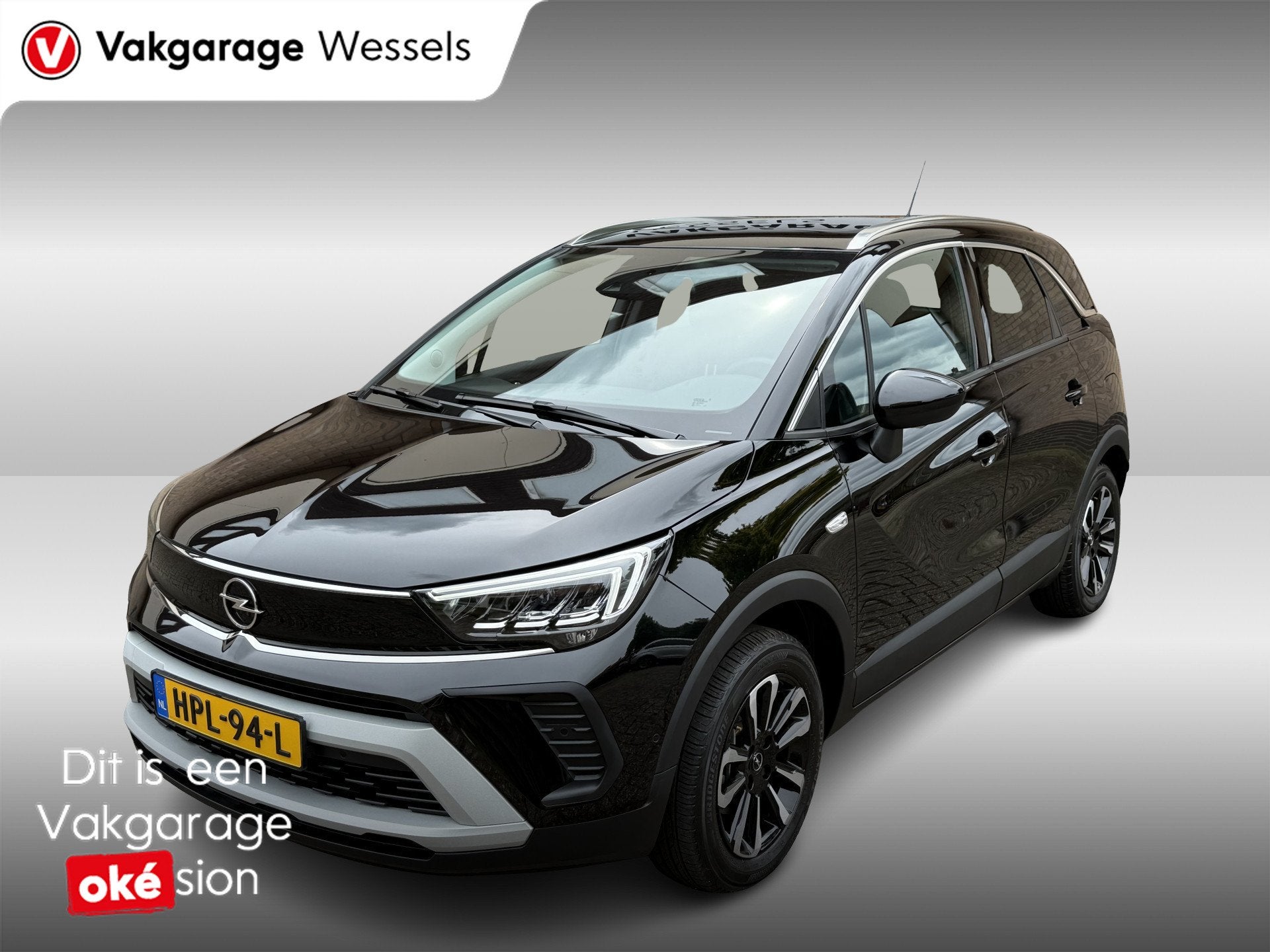 Opel Crossland 1.2 Turbo Elegance | Panoramadak | Dodehoek |, Auto's, Gebruikt, 1199 cc, Zwart, Bedrijf