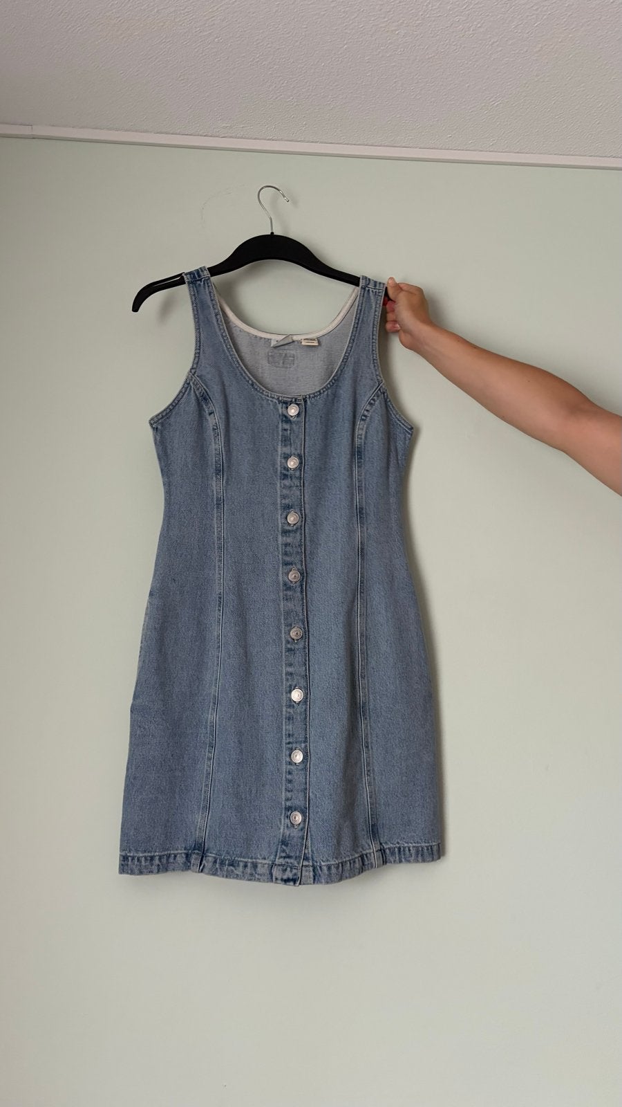 Levi's jeans jurk XS blauw zo goed als nieuw, Ophalen of Verzenden, Zo goed als nieuw, Maat 34 (XS) of kleiner, Blauw
