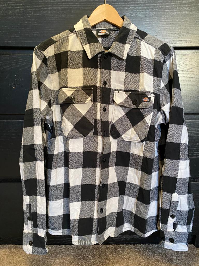 Dickies | Sacramento | overhemd maat L, Verzenden, Zo goed als nieuw, Wit, Halswijdte 41/42 (L)