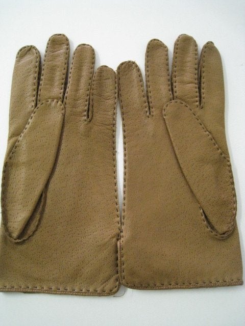Lederen handschoenen, lichtbruin, heren, nooit gebruikt, Kleding | Heren, Mutsen, Sjaals en Handschoenen, Ophalen of Verzenden