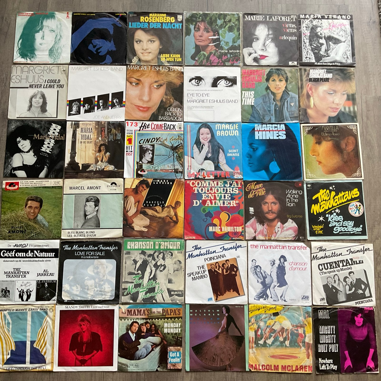 Verzameling vinyl singles - Pop, Rock (36x), Cd's en Dvd's, Gebruikt, 7 inch, Pop, EP