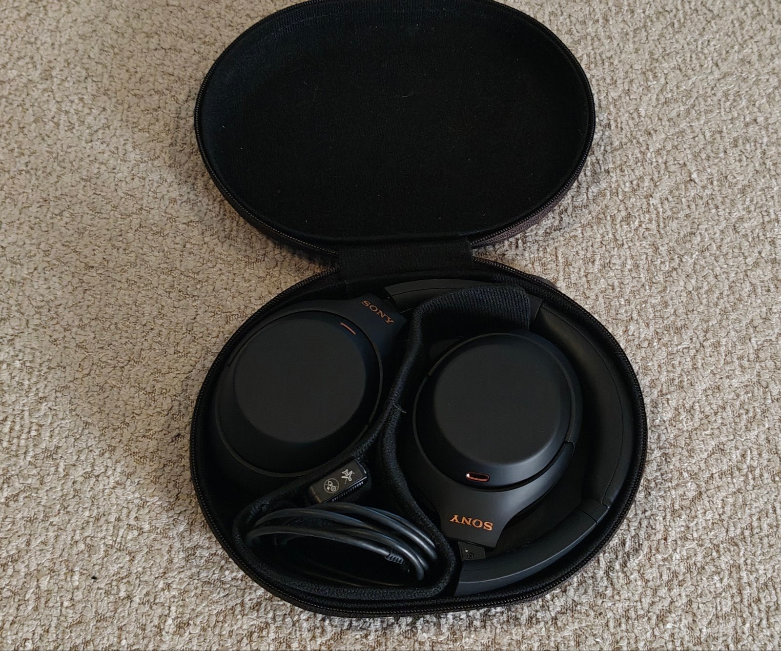 Sony WH-1000XM4 Draadloze Noise-Cancelling Koptelefoon, Draadloos, Ophalen of Verzenden, Zo goed als nieuw, Zwart