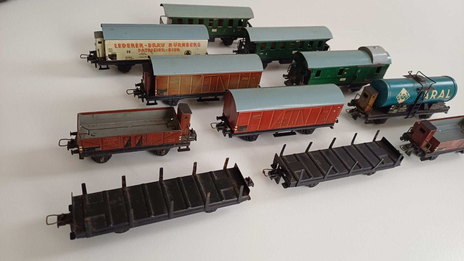 Trix Express verzameling blikken wagens, Gebruikt, Gelijkstroom, Trix, Wagon
