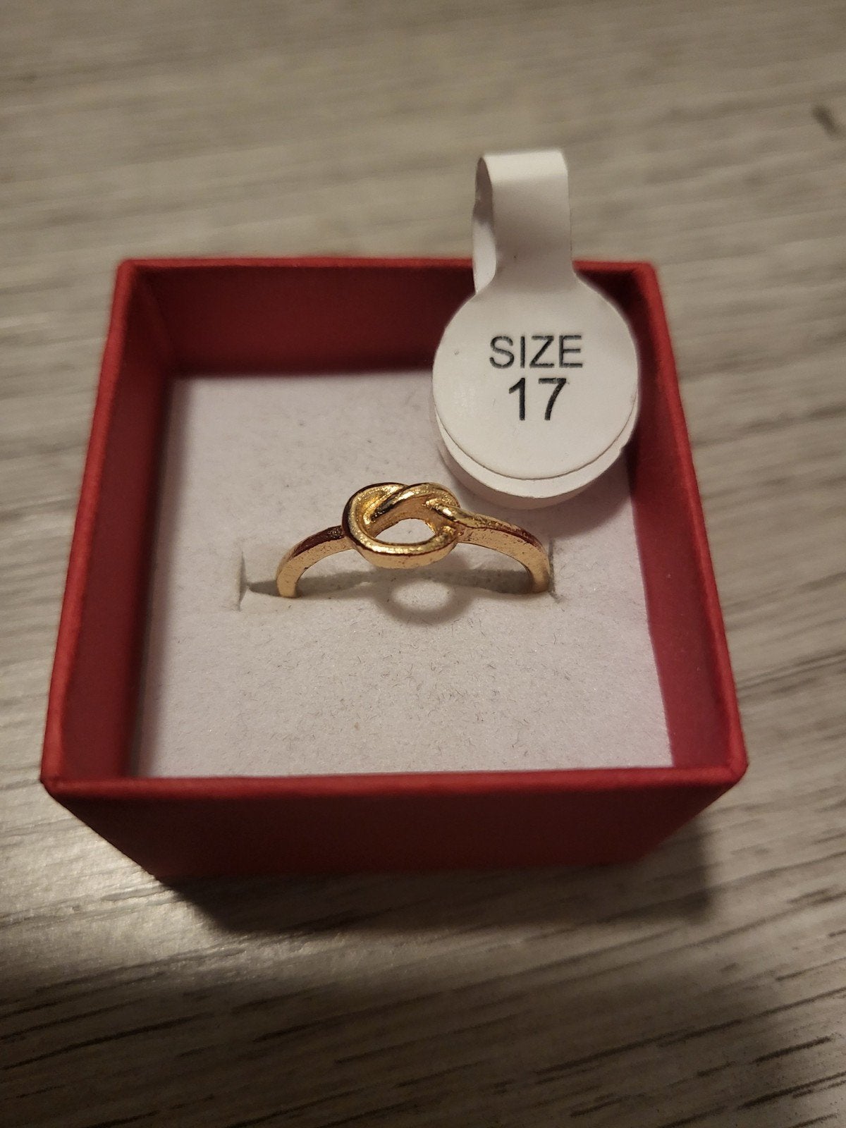 Nieuwe Gouden Knoop Ring - Maat 17, Nieuw, Ophalen of Verzenden, 17 tot 18, Dame of Heer