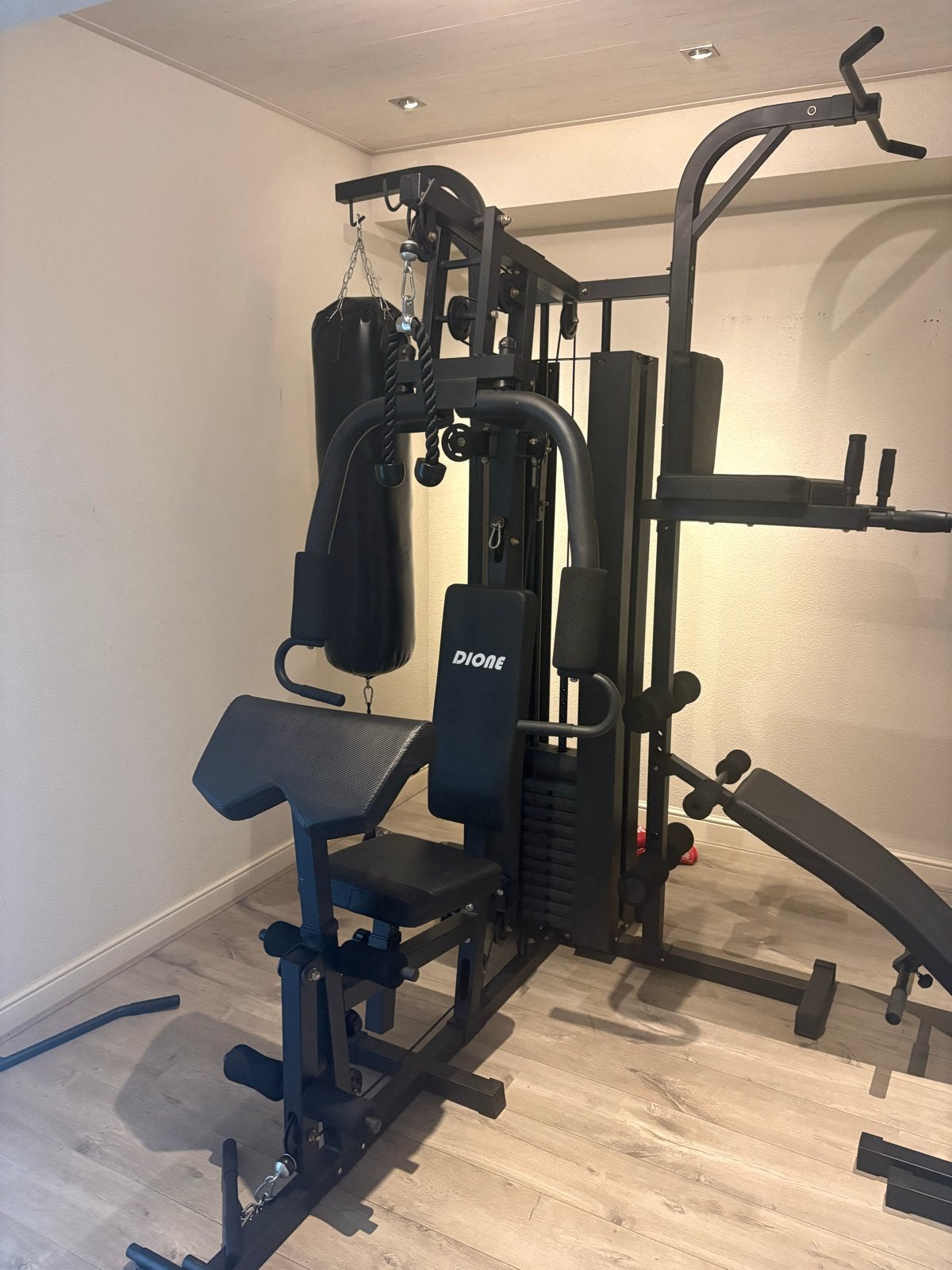 Dione Krachtstation voor complete thuistraining, Ophalen, Krachtstation, Armen, Zo goed als nieuw