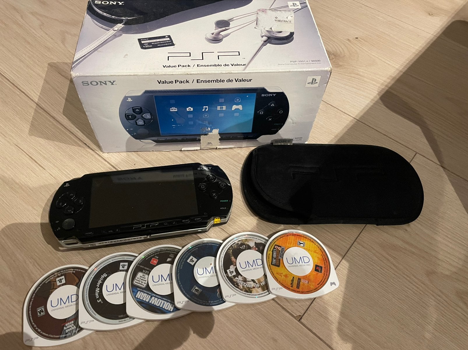 Sony PSP 1001, Spelcomputers en Games, Zwart, Ophalen of Verzenden, PSP, Gebruikt