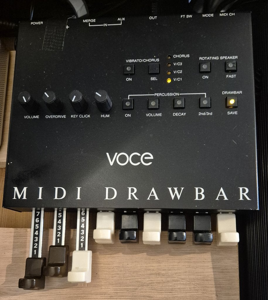 VOCE Hammond Midi Drawbar Controller, Ophalen, Zo goed als nieuw, 2 klavieren, Orgel
