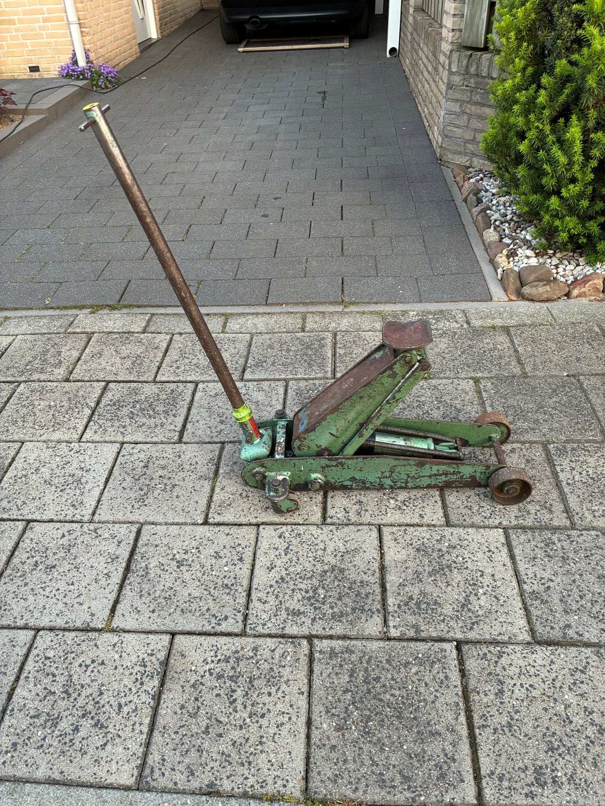 Compac krik 1,5 ton, Auto diversen, Krikken, Gebruikt, Garagekrik, Hydraulisch, Ophalen of Verzenden