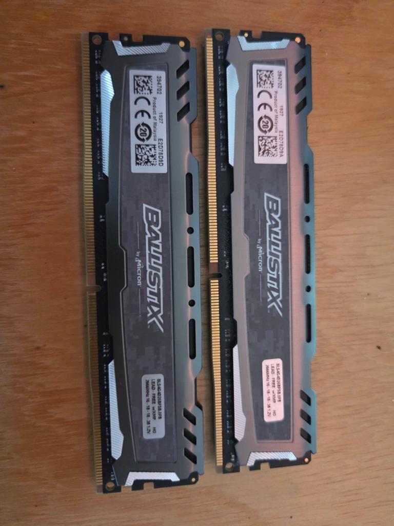 Ddr4 ram 2x 4gb 2666mhz, Computers en Software, RAM geheugen, Ophalen, Gebruikt, DDR4, 8 GB