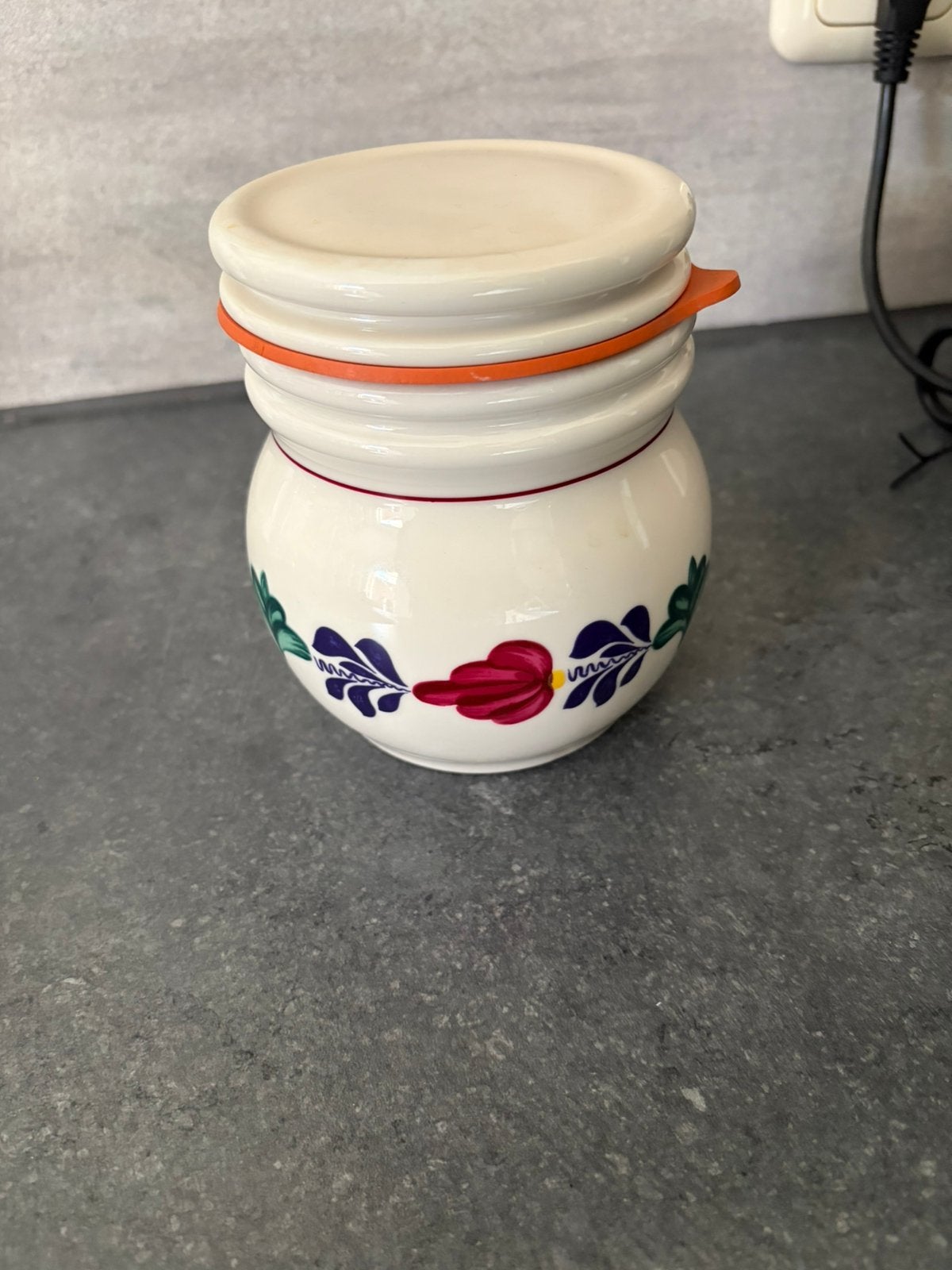 Potje boerenbont, Ophalen of Verzenden, Zo goed als nieuw, Aardewerk, Overige typen