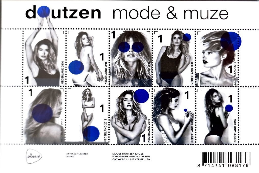 2016 Vel V3462-3471 Mode en Muze Doutzen Kroes. Postfris., Postzegels en Munten, Ophalen of Verzenden, Na 1940, Postfris