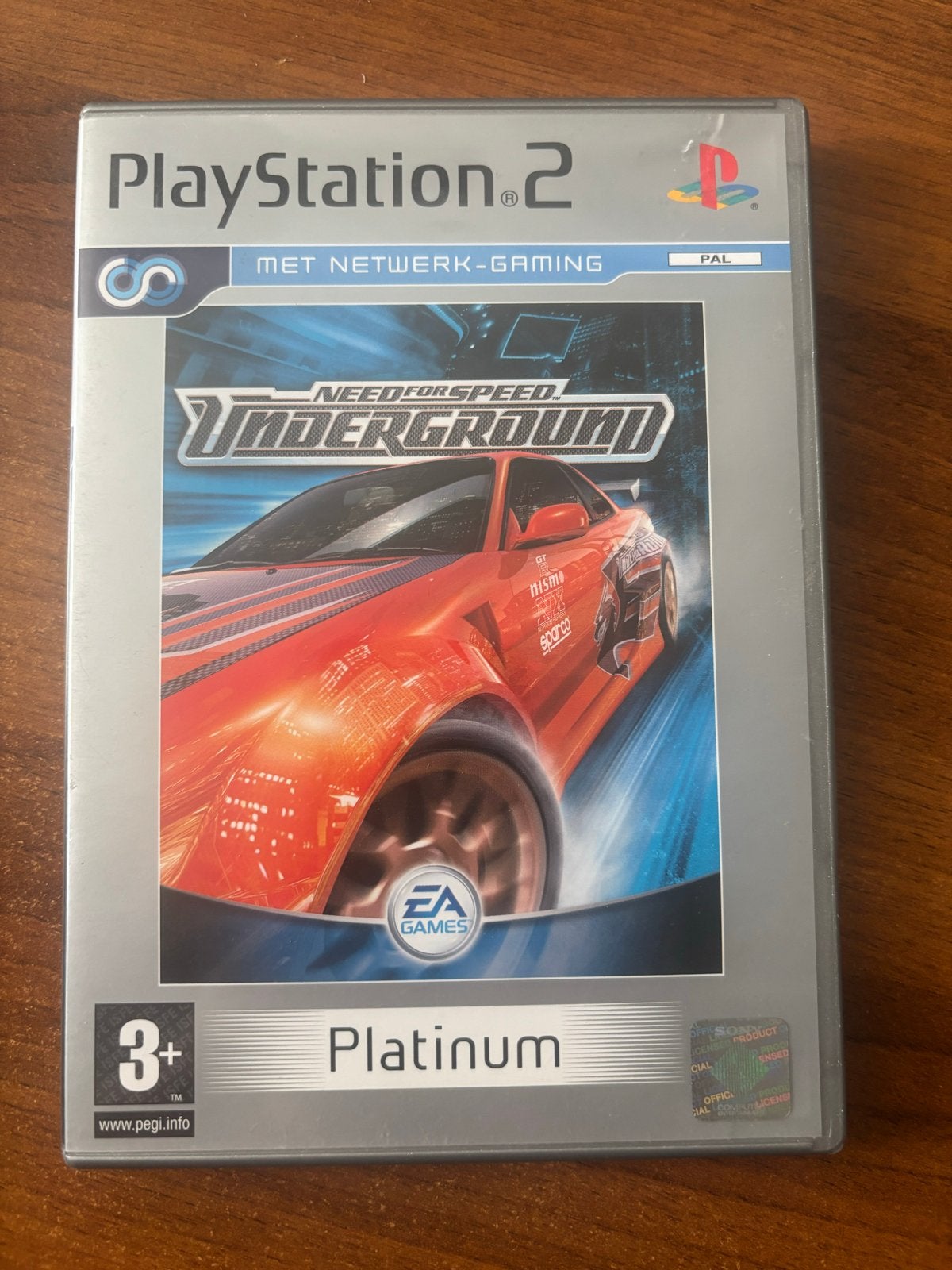 Need for Speed Underground Platinum PS2, Gebruikt, 1 speler, Racen en Vliegen, Eén computer