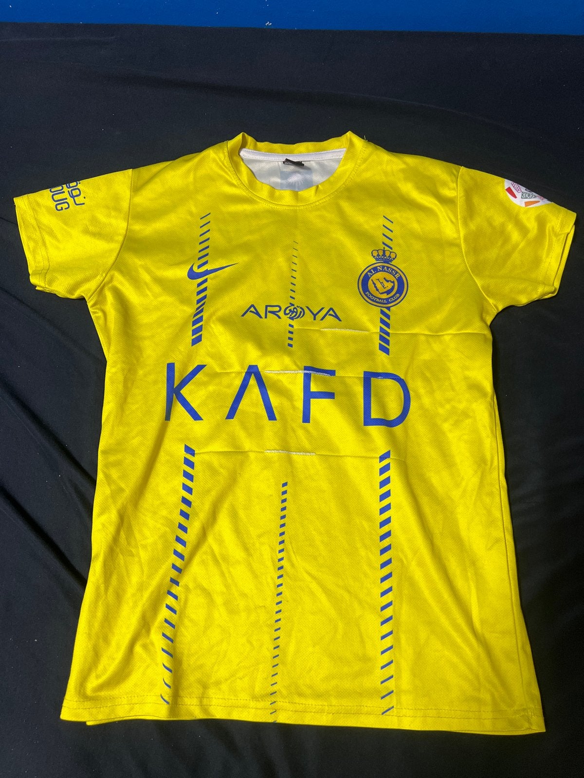 Al Nassr Voetbalshirt Cristiano Ronaldo - Geel, Maat S, Ophalen of Verzenden, Gebruikt, Shirt