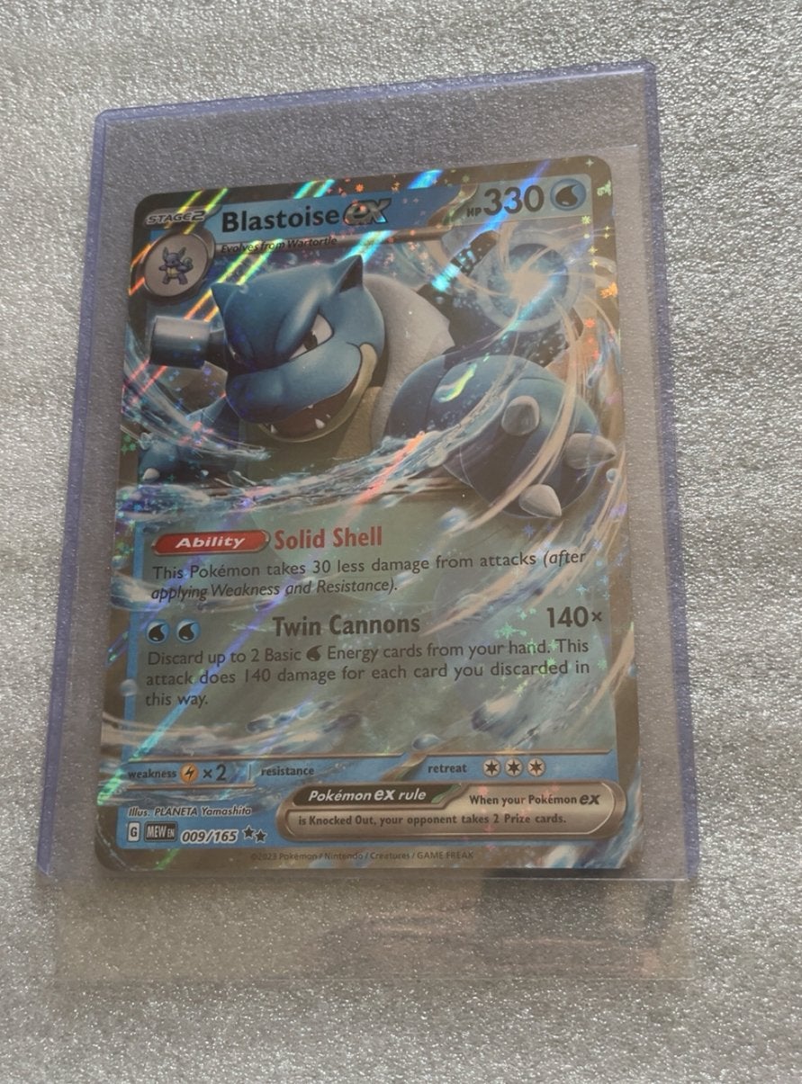 Blastoise EX *JUMBO* pokemon kaart, Ophalen of Verzenden, Zo goed als nieuw