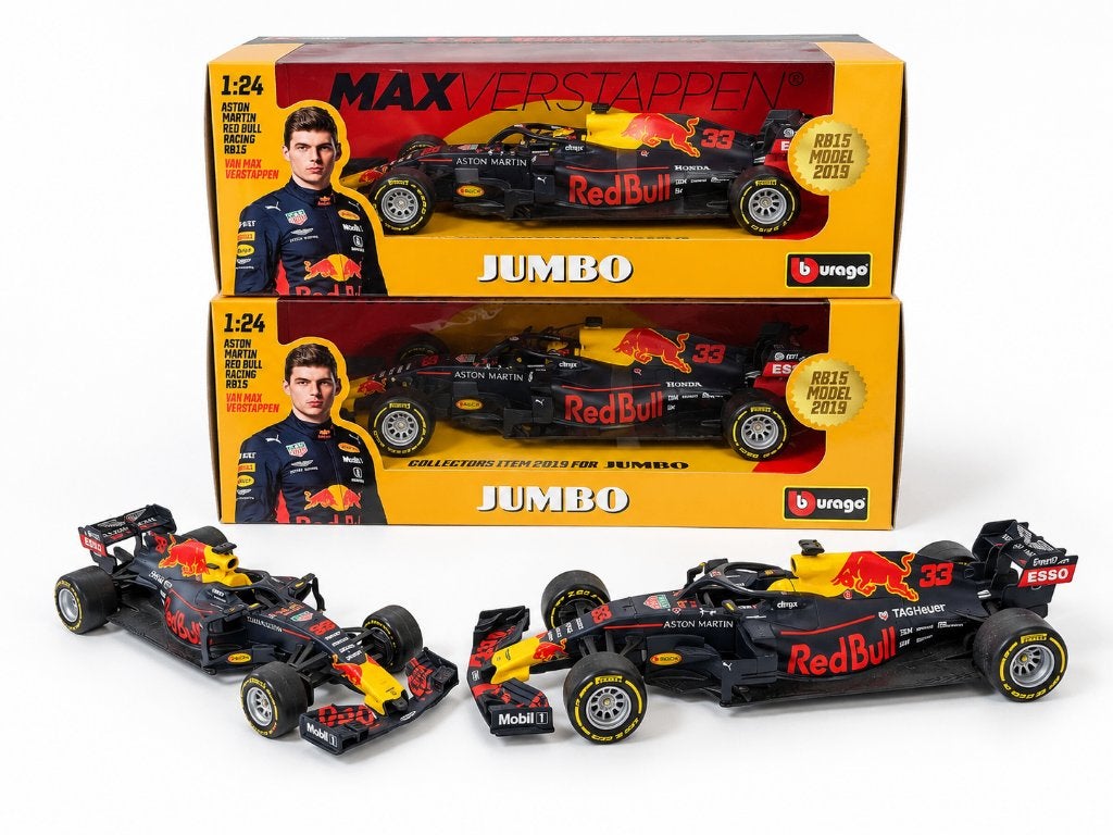4x Max Verstappen Red Bull F1 modelauto, Ophalen of Verzenden, Nieuw, Auto, Bburago
