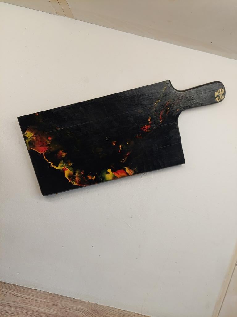 Acrylic painting on wooden board. 16x40cm, Ophalen of Verzenden