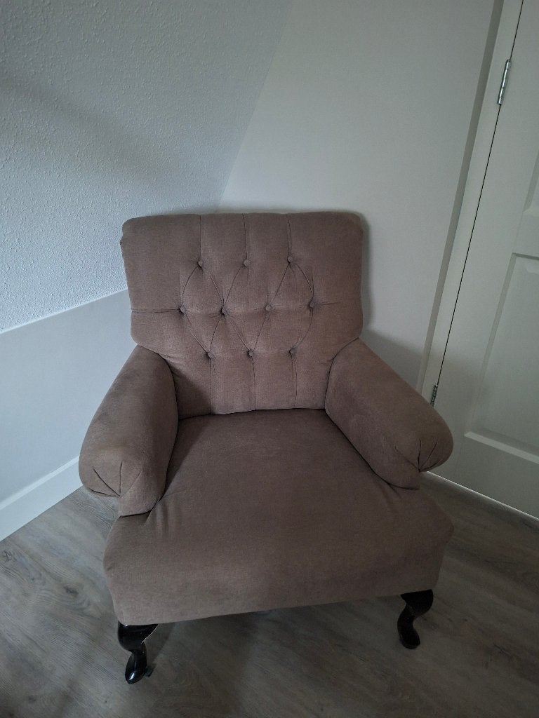 2 mooie landelijke fauteuils, Ophalen, Minder dan 75 cm, Stof, 50 tot 75 cm