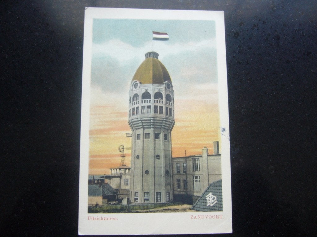 ZANDVOORT  -  UITZICHTTOREN  BRIEFKAART  1915, Ophalen of Verzenden, Voor 1920, Gelopen, Noord-Holland