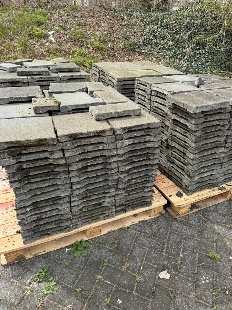 Dak terras tegels 30-30.Kleur grijs  gebruikt gratis, Ophalen, Overige materialen, Gebruikt, Overige typen