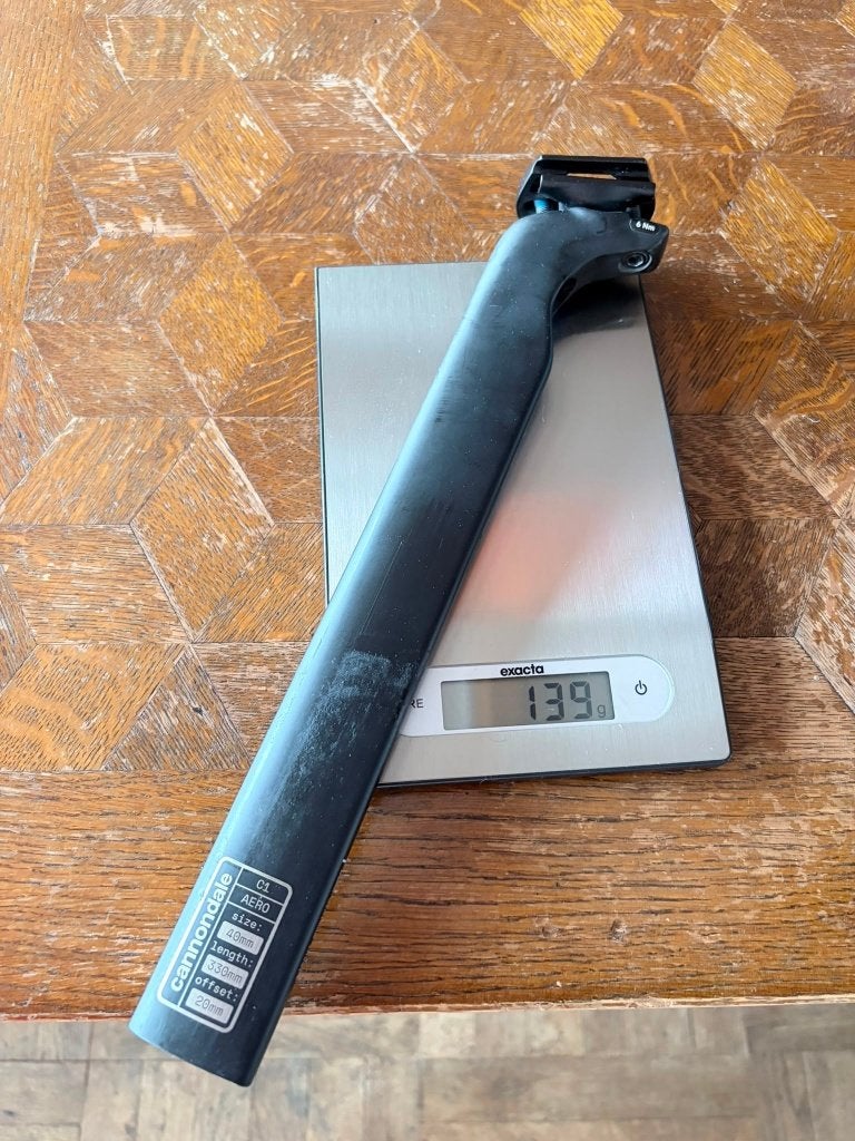 Cannondale Carbon C1 Aero zadelpen, Fietsen en Brommers, Fietsonderdelen, Ophalen of Verzenden, Gebruikt, Racefiets, Carbon