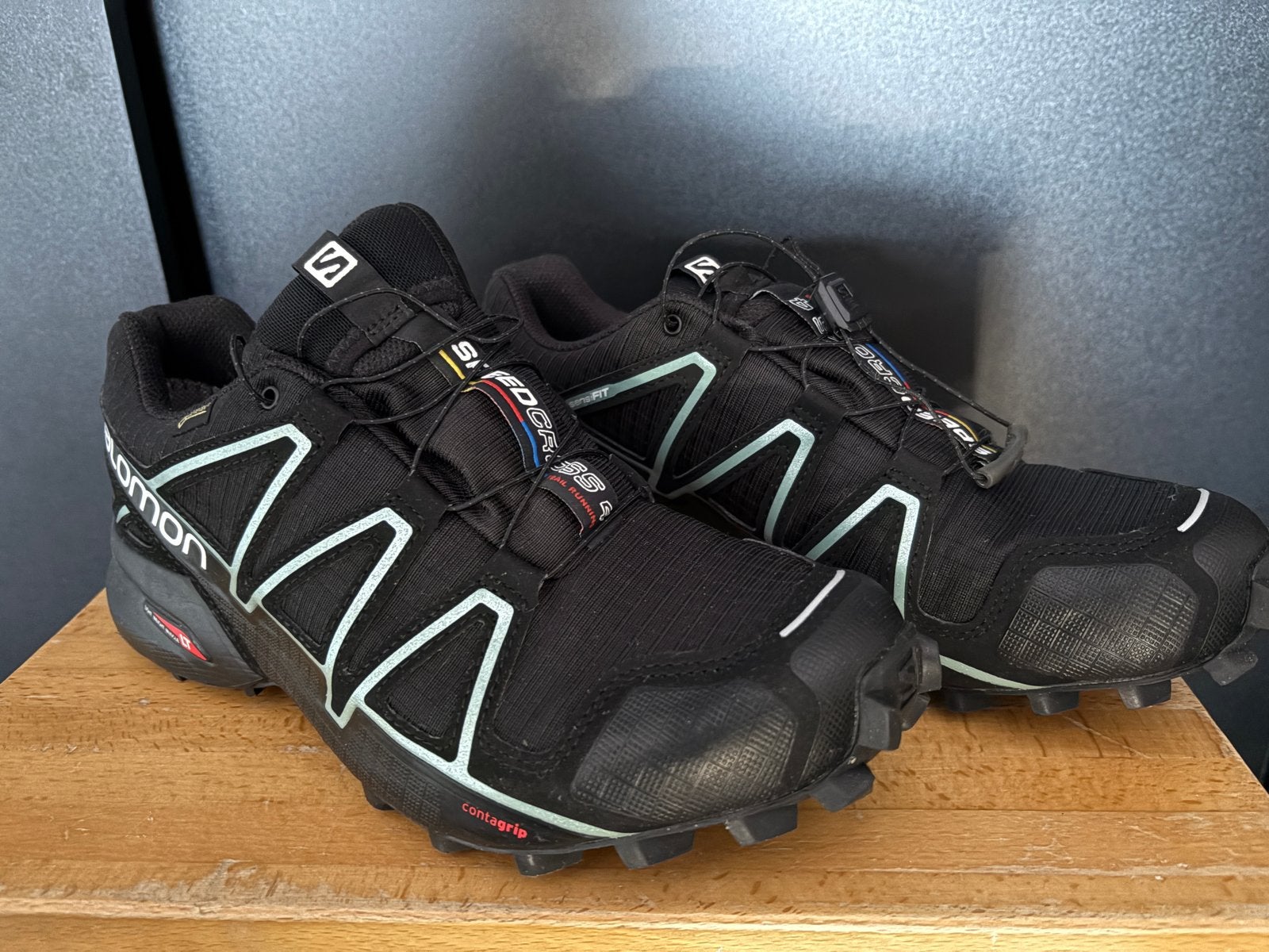 Salomon Speedcross 4 Trailrunning Schoenen Zwart, Verzenden, Zo goed als nieuw, Hardloopschoenen, Overige merken