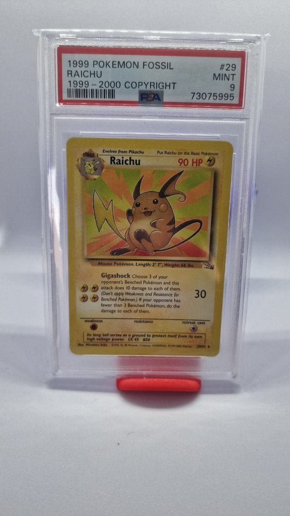 Raichu 29 – PSA 9, Ophalen of Verzenden, Nieuw, Losse kaart