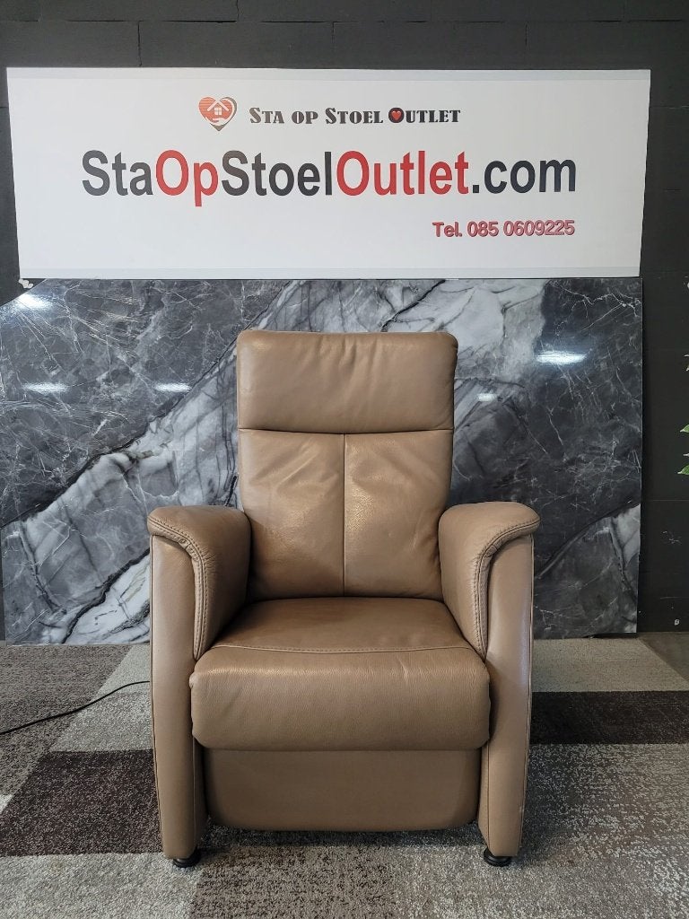 Staopstoel Prominent Vancouver Leder Taupe