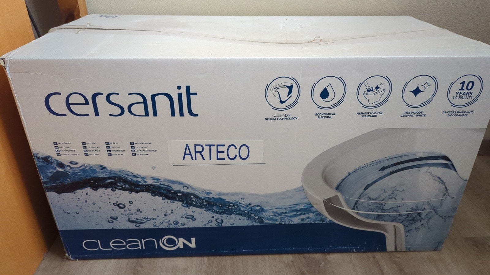 Cersanit Arteco CleanOn Toilet - Nieuw in doos, Doe-het-zelf en Verbouw, Ophalen of Verzenden, Nieuw, Toilet