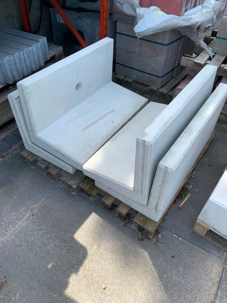 Keerwand 50x100x50  4 stuks, Ophalen, Gebruikt, Beton, Terrastegels
