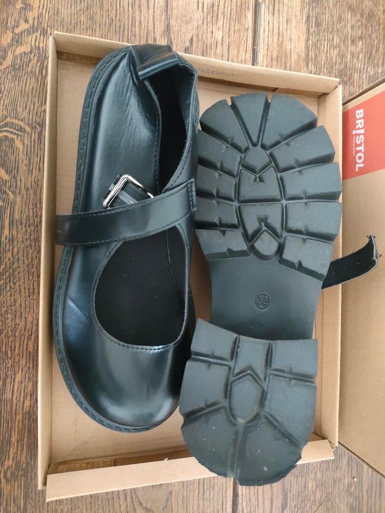 Zwarte Mary Jane schoenen met dikke zool - Maat 38, Zwart, Nieuw, Merkloos, Ballerina's
